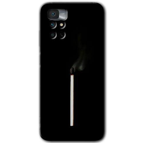 Redmi Note 11 4G Kılıf HD Desen Baskılı Arka Kapak - Sönmüş Kibrit