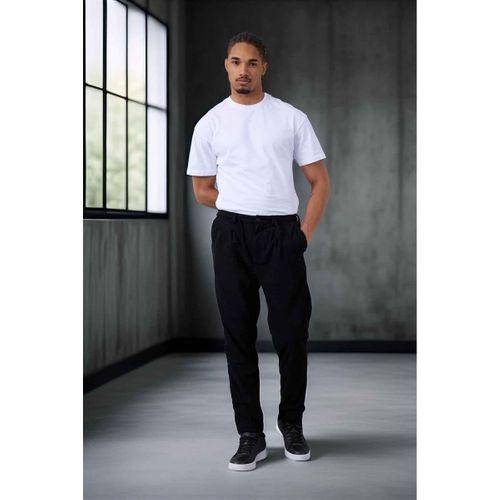 Roy Regular Fit Beli Lastikli Fitilli Kadife Kumaş Fermuarlı Jogger Erkek Pantolon - Siyah