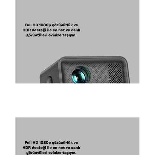 Wifi 6 Ve Bluetooth 5 Bağlantılı Taşınabilir Projeksiyon Makinesi