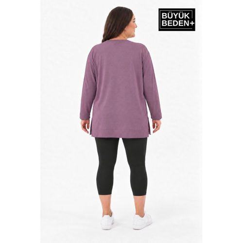Kadın Tunik Büyük Beden ince Sweatshırt SPR26BTK990