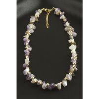 Amatist Kırık Doğaltaş Kolye