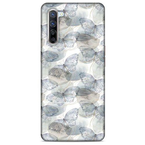 Oppo Reno 3 Pro 5g Kılıf Kelebek Etkisi (29) Arka Koruma Kılıfı Kırmızı Yeşil