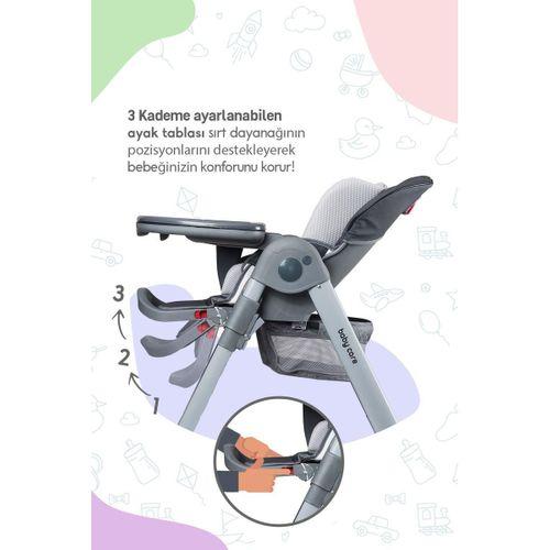 Baby Care BC511 Flex Plus Mama Sandalyesi Gri