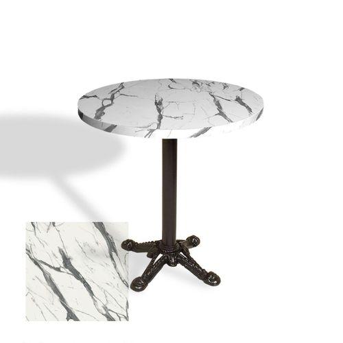 Dockers Çipa Laminat Yuvarlak Masa Çap 90cm ESB - Afyon Marble