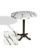 Dockers Çipa Laminat Yuvarlak Masa Çap 90cm ESB - Afyon Marble