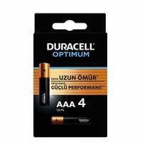 Duracell 4Lü Optimum AAA Kalem Pil