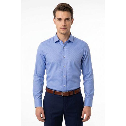 Erkek Slim Fitt Armürlü Uzun Kol Gömlek 2413 BGL-ST05504