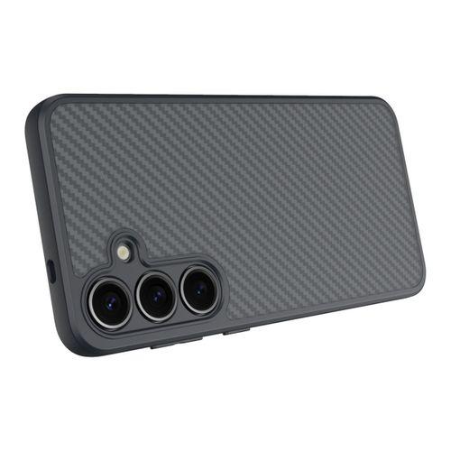 Galaxy S25 Plus Kılıf M-safe Şarj Özellikli Karbon Fiber Tasarımlı Zore Elnino Kapak