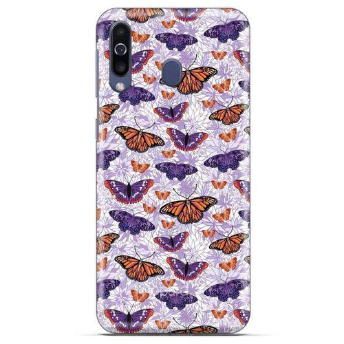 Alcatel 1S Kılıf Kelebek Etkisi (45) Liquid Air Kılıf Mavi Toz Pembe
