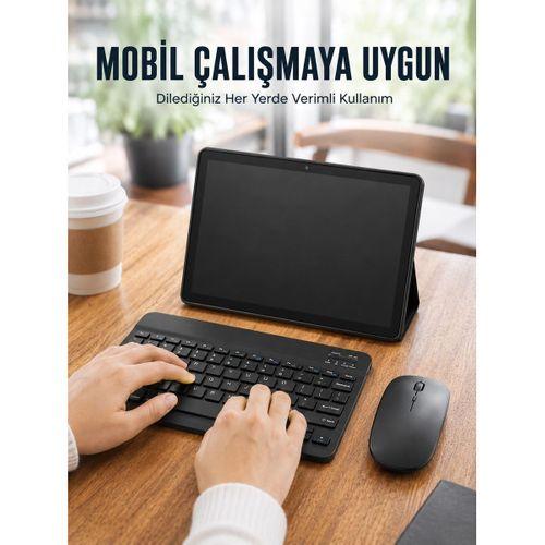 Bluetooth Klavyeli Android Tablet Seti Sım Kart Destekli Kablosuz Mouse Ve Mobil Çalışma Deneyimi
