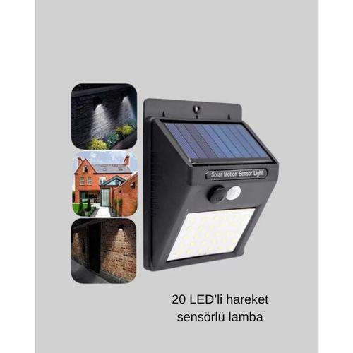 Solar Güçlü Led Dış Mekan Lambası – Güneş Enerjisiyle Şarj Olan Sensörlü Bahçe Işığı