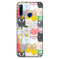 Lopard Huawei Y6P Uyumlu Kılıf Kediler (33) Hybrid Kılıf Büyükler