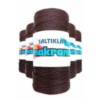 5 Adet Polyester Makrome İpi 2070 Kahve 100 gr