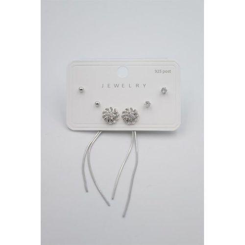 Çoklu Set Küpe - Gümüş