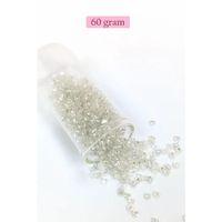 Dökme Cam Kum Boncuk (8/0) 3 mm - 60 Gram - Şeffaf Gümüş - BNC201