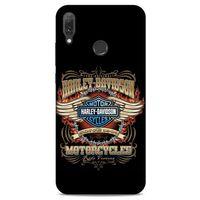 Huawei Y9 2019 Uyumlu Kılıf Motorsiklet (6) Silikon Kılıf Harley Davidson