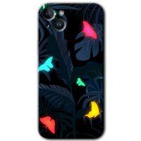 iPhone 14 HD Baskılı Kılıf + 9D Tam Ekran Koruyucu - Lighter Butterfly