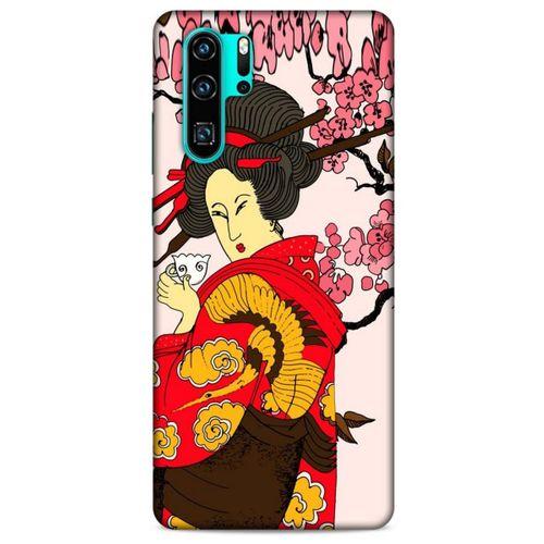 Huawei P30 Pro Kılıf Japonya (10) Full Koruma Kılıfı Japon Geyşa