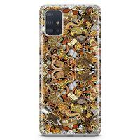 Samsung Galaxy A51 Kılıf Eğitimci Doodle Arka Kapak Koruma Desenli Full Koruyucu