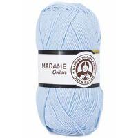 1 Adet Madame Cotton El Örgü İpi Yünü 100 gr 014 Bebe Mavi - mudanis