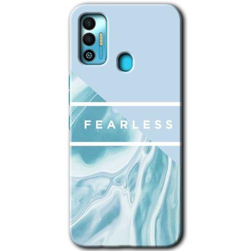Tecno Spark 7T Kılıf HD Desen Baskılı Arka Kapak - Fearless + Kırılmaz Cam