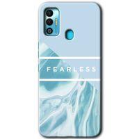 Tecno Spark 7T Kılıf HD Desen Baskılı Arka Kapak - Fearless + Kırılmaz Cam