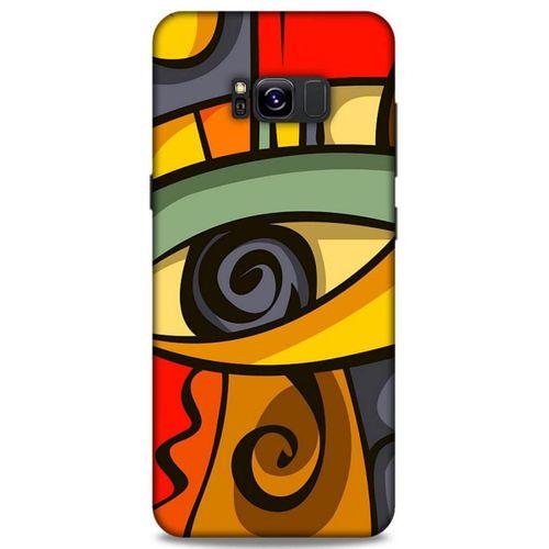 Lopard Samsung Galaxy S8 Plus Uyumlu Kılıf Soyut Sanat (7) Baskılı Telefon Kılıfı