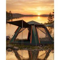 4 5 Kişilik Kamp Çadırı Güneşlikli Suya Dayanıklı Geniş Hacimli Outdoor