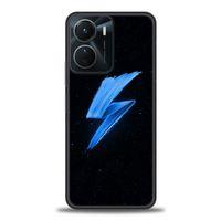 Vivo Y16 Kılıf HD Baskılı Kılıf - Mavi Şimşek + Tam Ekran Koruyucu