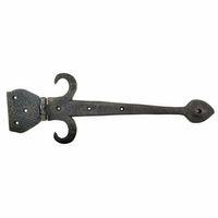 Antika Tarz Dekoratif Pirinç Kuyruklu Çanak Menteşe - 137x390 Mm, Oksit