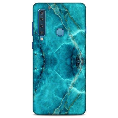Mermer Desenli (13) Tema Silikon Kap Turkuaz Samsung Galaxy A9 2018 Kılıf