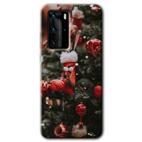 Huawei P40 Pro Kılıf HD Desen Baskılı Arka Kapak - Happy New Year + Kırılmaz Cam