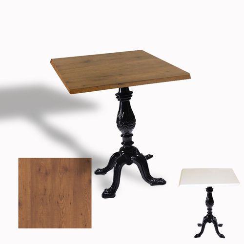 Dockers Çipa 1001 Döküm Ayak Kare Masa 70x70 cm - (Werzalit, Wermodin ve Allzalit Tabla) - Novagento