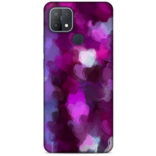 Oppo A54 4G Uyumlu Kılıf Mor Delisi (42) Rugged Armor Kılıf Kalp