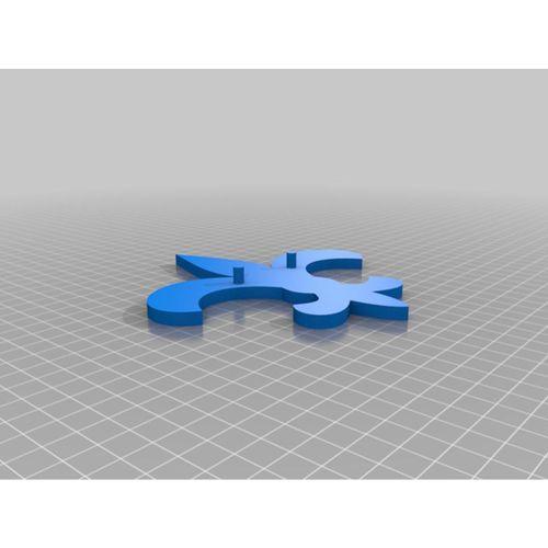 - Fleur De Lis 3 Katmanlı 3D Baskı (Bu ürün Sadece Plastik parçadır - Almadan Önce Soru Sorabilirsiniz)