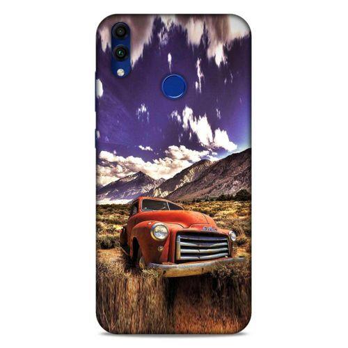 Lopard Huawei Honor 8C Uyumlu Kılıf PickUpX (28) Arka Kapak Kırmızı Antika