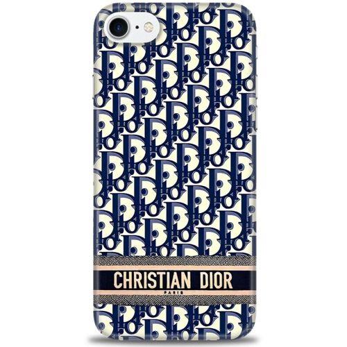 iPhone 8 Kılıf HD Baskılı Kılıf - Christian Dior + Tam Ekran Koruyucu