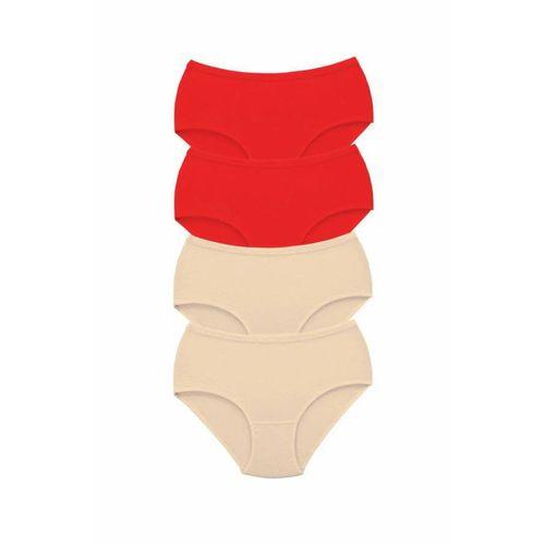 4 Adet Tutku Kadın Yüksek Bel Bato Kalın Lastik Külot S5