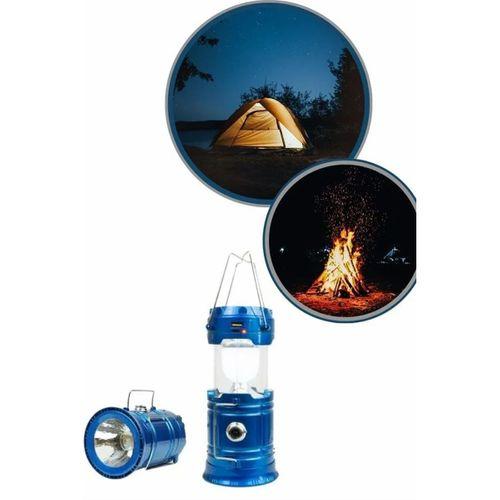 Büyük Boy Güneş Enerjili Kamp Feneri Işıldak Lamba Usb Şarjlı