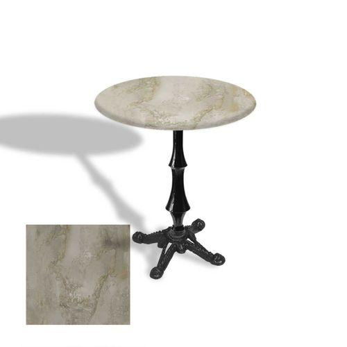 Dockers Çipa 1012 Döküm Ayak Yuvarlak Masa Çap 60cm - (Werzalit, Wermodin ve Allzalit Tabla) - Irony