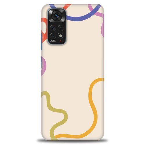Xiaomi Redmi Note 12 4G Kılıf HD Baskılı Kılıf - Renk Çizgileri + Tam Ekran Koruyucu