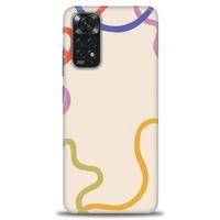 Xiaomi Redmi Note 12 4G Kılıf HD Baskılı Kılıf - Renk Çizgileri + Tam Ekran Koruyucu