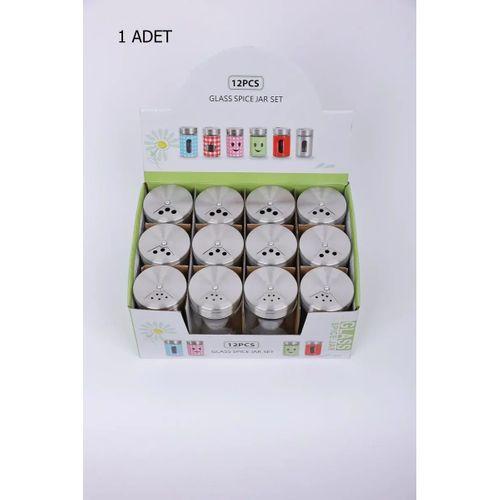 Cam Baharatlık Demir Kapaklı 1 Adet Royaleks-MTR-2203-06