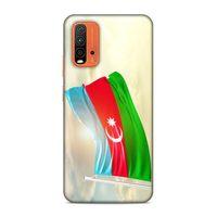 Xiaomi Redmi 9T Uyumlu Kılıf Azarbaijan (7) Telefon Kılıfı Gökyüzü Bayrak