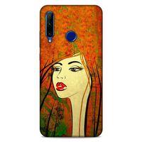 Lopard Huawei Y6P Uyumlu Kılıf Sürreal Yüzler ♀ (30) Silicone Case Desenli
