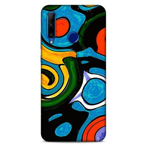 Lopard Huawei Y6P Uyumlu Kılıf Soyut Sanat (24) Desenli Darbe Emici Kılıf
