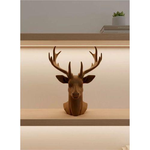 Dekoratif Kahverengi Geyik Biblo Salon Ve Raf Dekoru