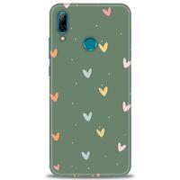 Huawei P Smart 2019 Kılıf HD Baskılı Kılıf - Soft Kalpler + Tam Ekran Koruyucu