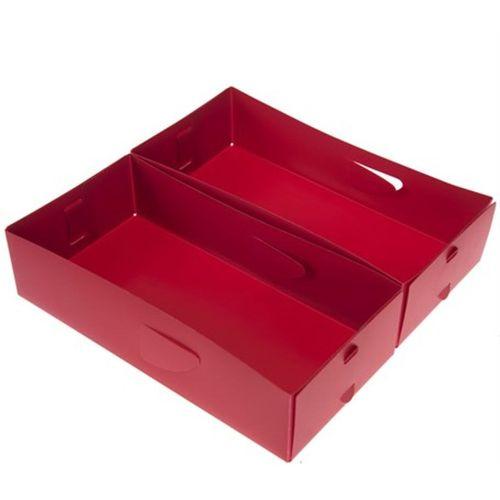 Çekmece İçi Düzenleyici 2 Adet Kutu Kırmızı 30X15X7Cm