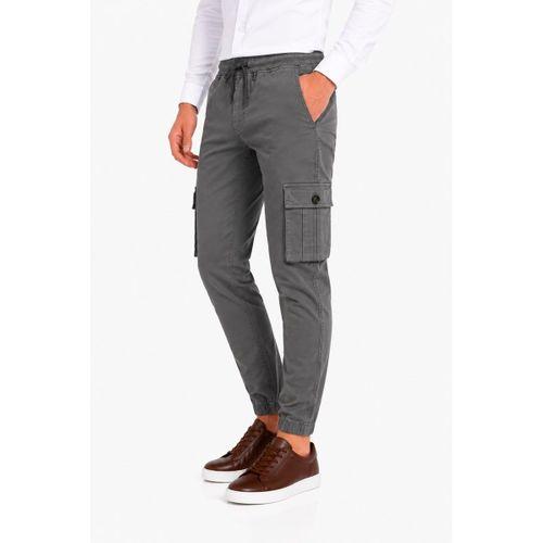 Erkek Kanvas Kargo Cepli Bel Paça Lastikli Pantolon BGL-ST05472